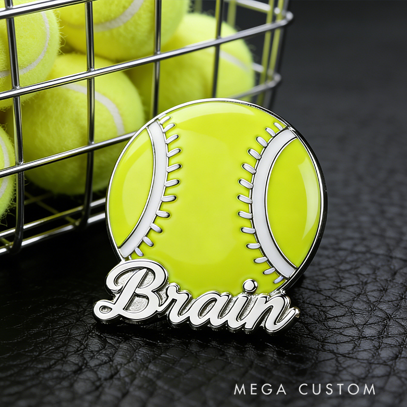 Personalized Tennis Pin for Fans Who Dare to Stand Out