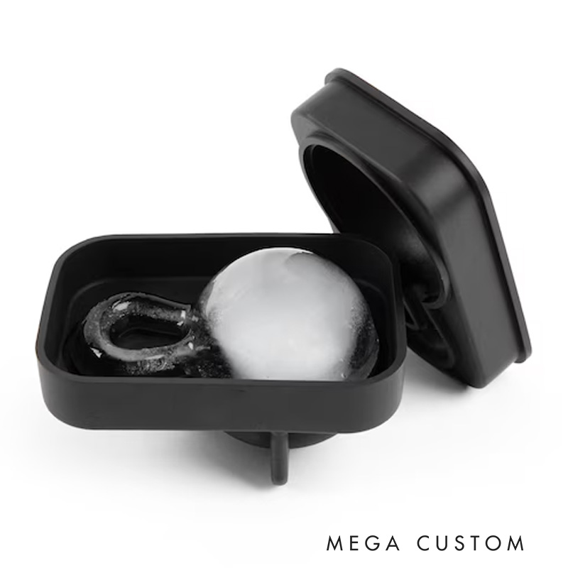 Personalized Kettlebell Ice Ball Mold with Custom Text Fitness Gift Whiskey Ice Cube for Gym Lovers