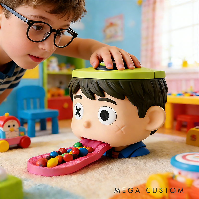 Zombie Kid Candy Dispenser – Quirky Interactive Snack Holder with Push-Top Trigger