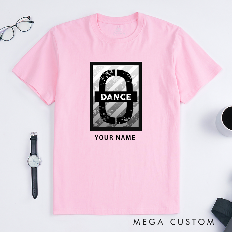 Personalized Classic T-Shirt Unisex Custom Name Tee Unique Gift for Dancer Hip Hop Lovers Cool Street Style Apparel for Men and Women