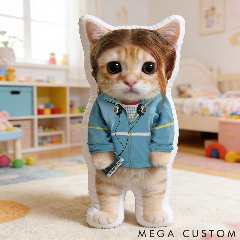 Personalized Pet Lover Funny the Purrfectly Dressed Kitty Companion Graphic 3D Print Pillow