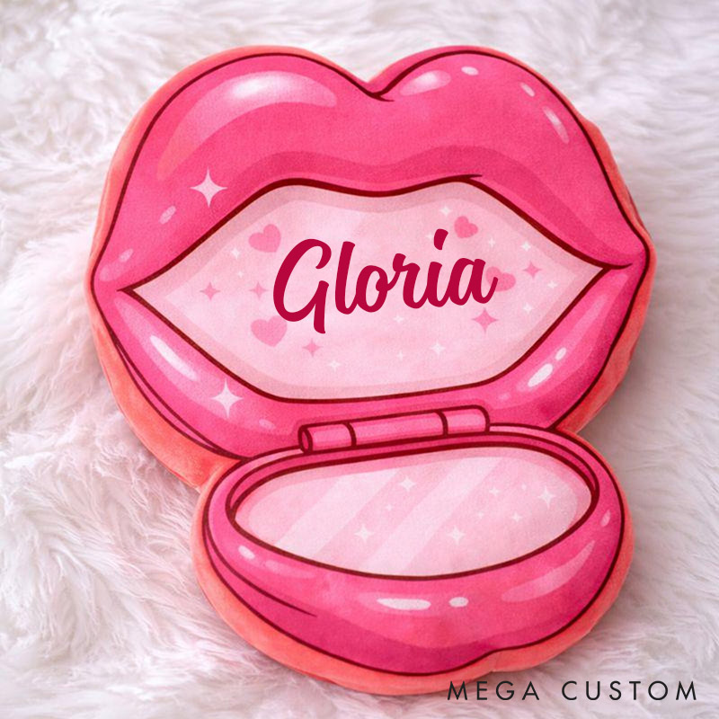 Personalized Lip-Shaped Pillow Funny Glamorous Lip Throw Pillow Naughty Gift for Girlfriend Valentine's Gift for Her