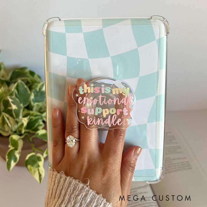 Emotional Support Kindle Magnetic Kindle Grip MagSafe Kindle Grip Magnetic Kindle Holder Kindle Accessories Bookish Gifts for Her