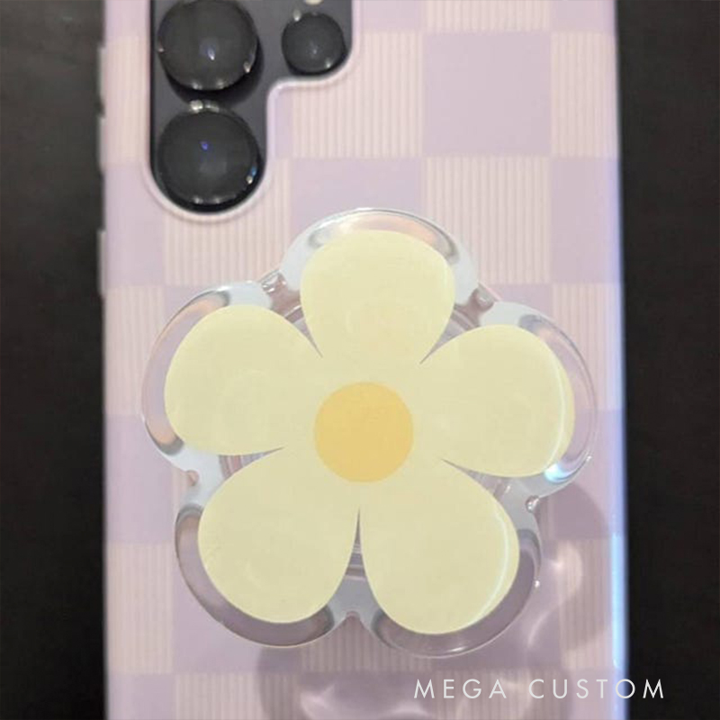 Yellow Daisy Magnetic Kindle Grip Flower MagSafe Kindle Grip Magnetic Kindle Holder Kindle Accessories Bookish Gifts for Her