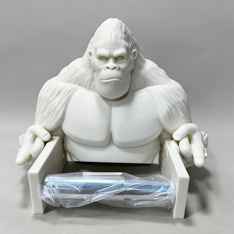 Personalized 3D Printed Muscle Chimpanzees Toilet Paper Holder New Style Toilet Paper Holder Weightlifter Design Funny Bathroom Decor Funny Bathroom Decor Gym Themed Fitness Inspired