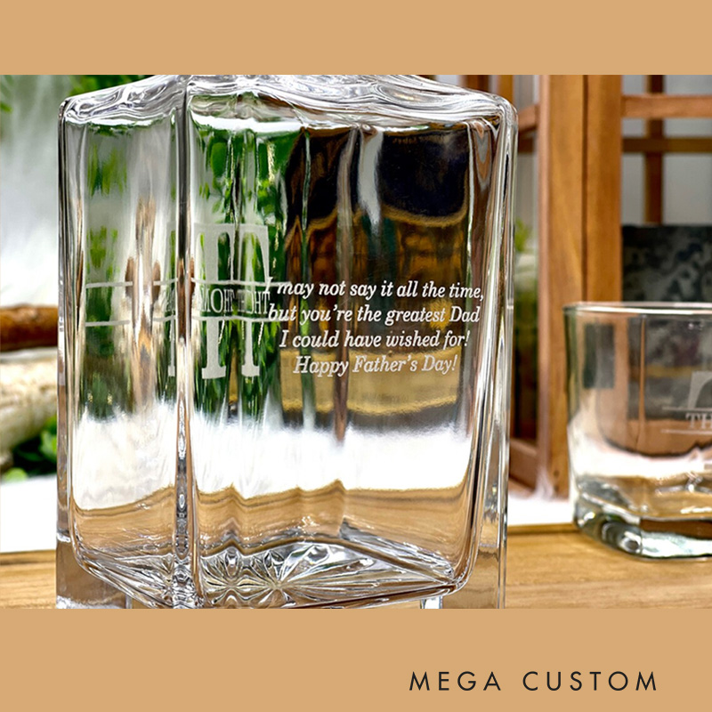 [Copy]Personalized Engraved Whiskey Glass Set Gift for Husband Boyfriend Father Valentine's Day Anniversary