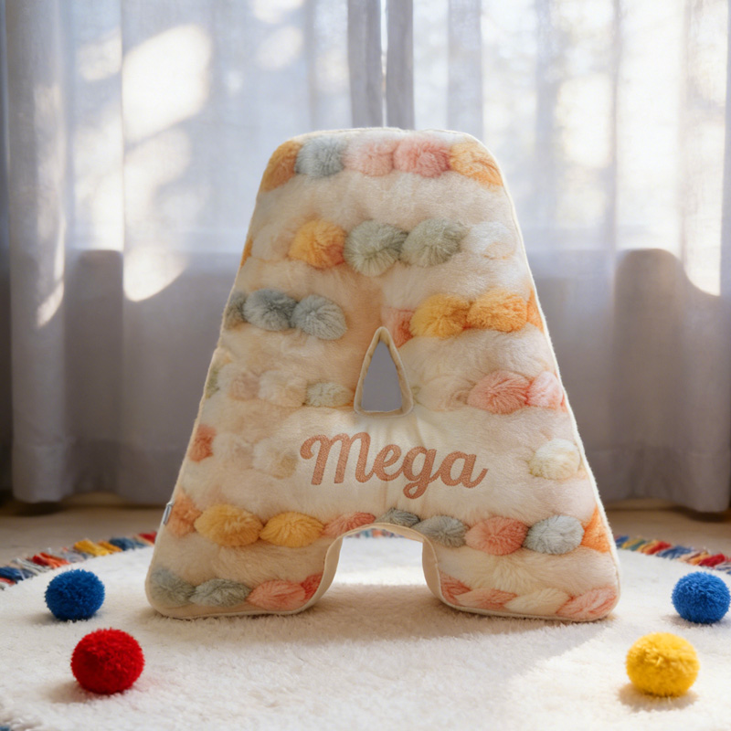 Personalized Yarn Ball Knitting Pillow Graphic 3D Print Knitting Letter with Custom Name Gift for Knitting Lovers