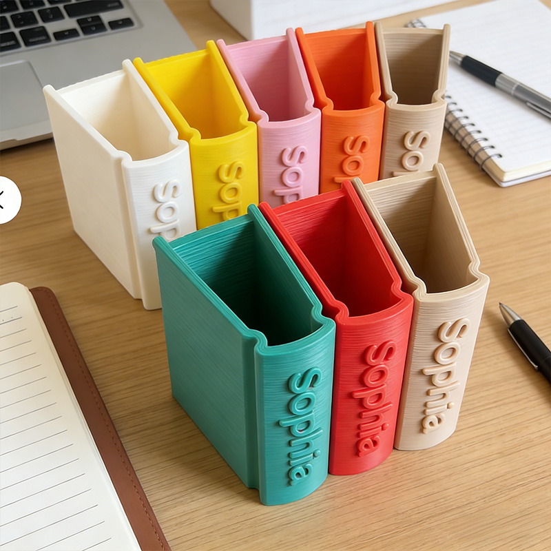 Personalized Cross Holy Bible White Pages Book Shaped Bookmark Holders with Custom Name Religious Gift for Christians