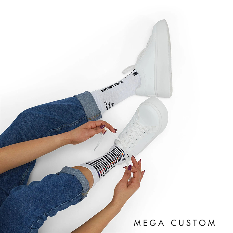 Personalized Racing Calendar 2026 Socks with Custom Name Design Gift for Racers and Racing Lovers