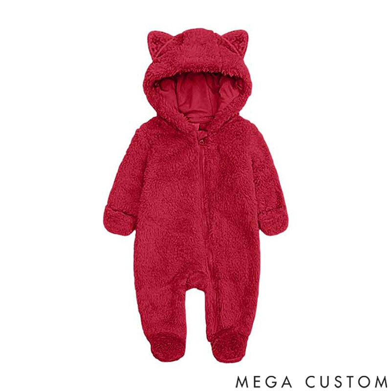 Personalized Fluffy Romper Family - Teddy Fleece Matching Christmas for Family, Onesie Pajamas Women, Men