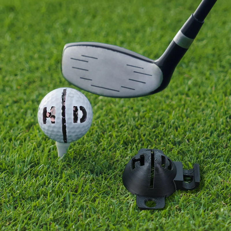 Personalized Multicolor 3D Printed Initials Golf Ball Line Stencil for Sharper Aim Golf Accessories Birthday Club Gift for Golfers Golf Lovers