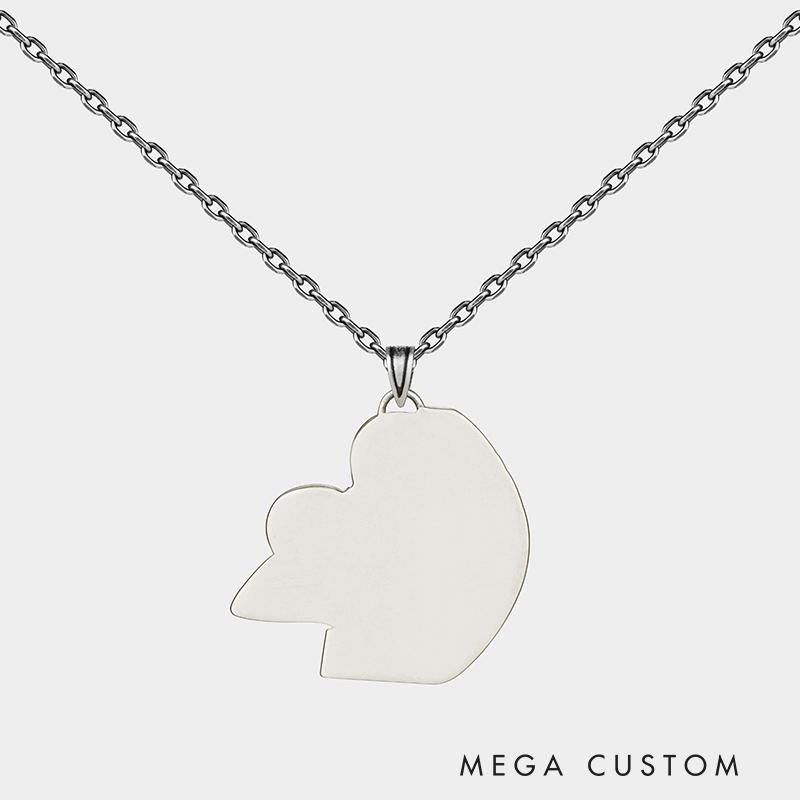 Personalized Custom American Football Necklace Personalized Engraved Pendant 925 Sterling Silver or Stainless Steel Sports Jewelry Gift for Player or Fan 925 Sterling Silver 