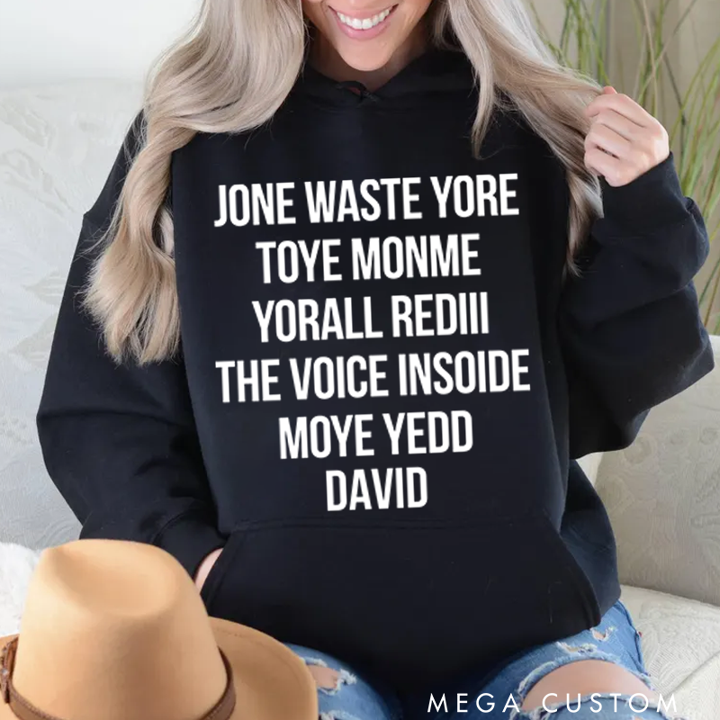 Personalized Classic Hoodies Funny Lyrics Shirt Gift for Punk Rock Music Lover Hoodie