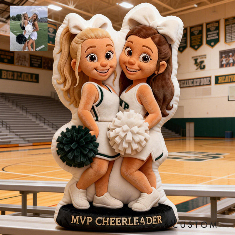 Personalize Cheerleader Pillow Graphic 3D Print Cheer Team Gift Cheerleader Gift Custom Photo