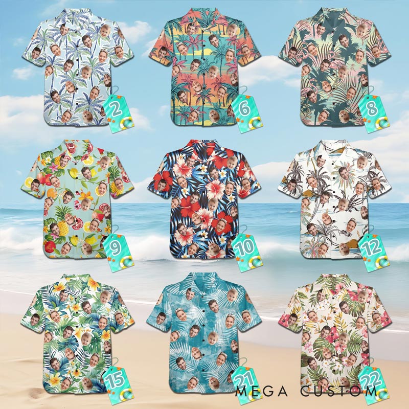 Personalized Hawaiian Shirt Photo Customization Beach Travel Shirt Gift for Him and Her Travel Lovers