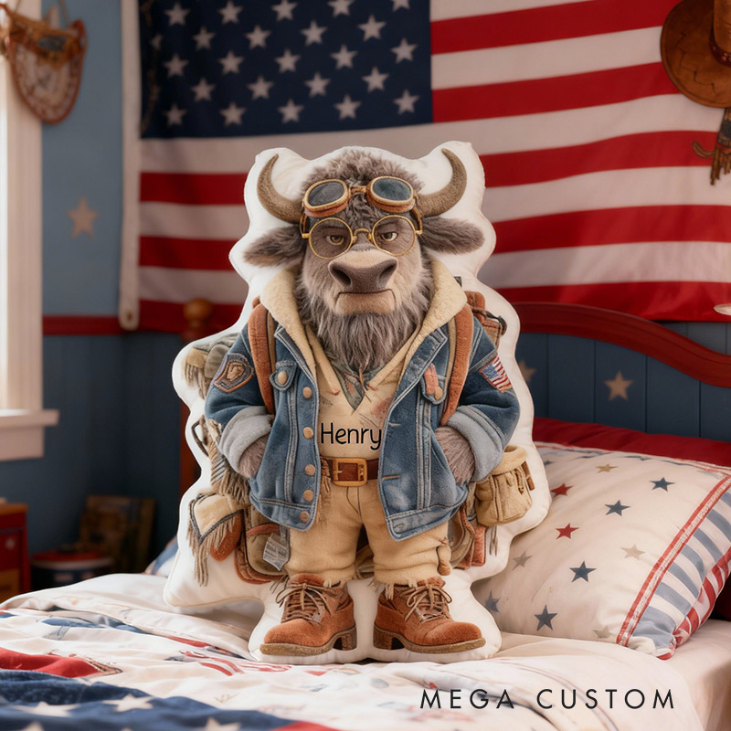 Personalized USA Travel Pillow Graphic 3D Print Western U.S. Backpacking Trip Pillow Travel Souvenirs for Travel Lovers