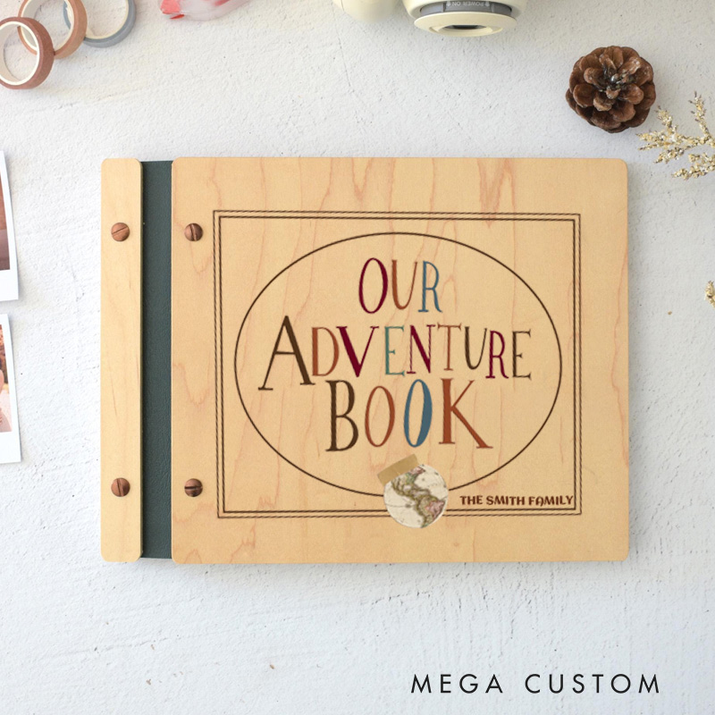 Personalized Travel Scrapbook Adventure Book Scrapbook Valentines Our Adventure Book Gift for Him or Her Couple's Travel Souvenir