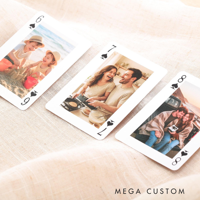 Personalized Photo Playing Cards Valentine's Day Travel Photo Memories Travel Souvenirs