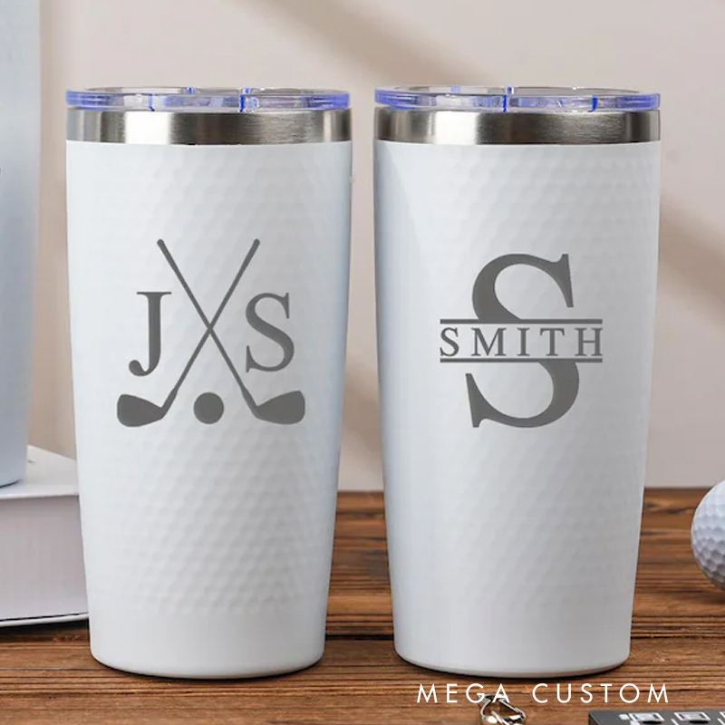 Personalized Golf Tumbler 20oz Insulated Travel Mug Gift for Golf Lovers