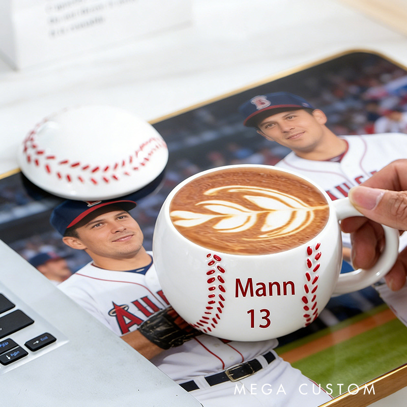 Personalized Soccer Baseball Cups Custom Name and Number Gift for Soccer Baseball Lovers