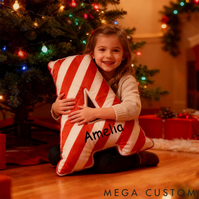 Personalized Graphic 3D Print Pillows Letter Shape Pillows Gifts Christmas Gifts for Family