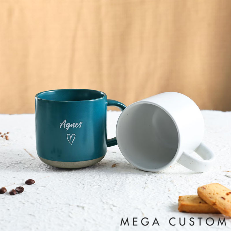 Personalized Custom Pottery Coffee Mug for Mom/Dad