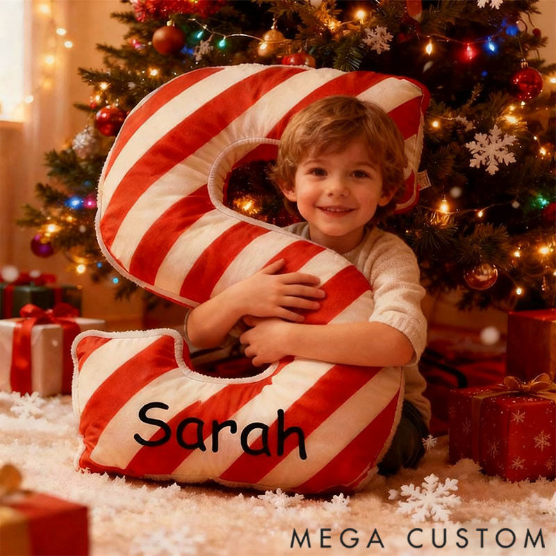 Personalized Graphic 3D Print Pillows Letter Shape Pillows Gifts Christmas Gifts for Family