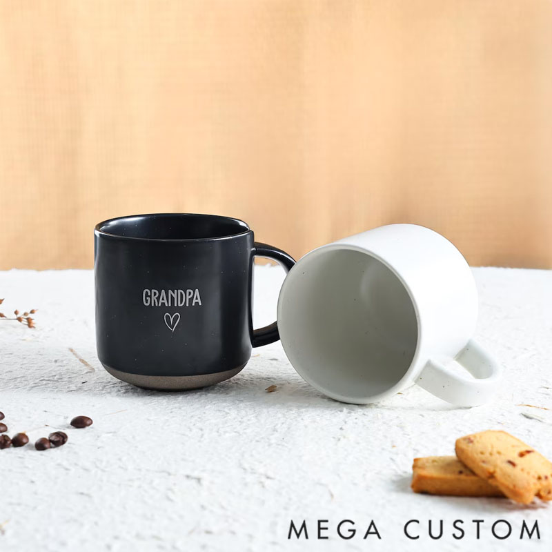 Personalized Custom Pottery Coffee Mug for Mom/Dad
