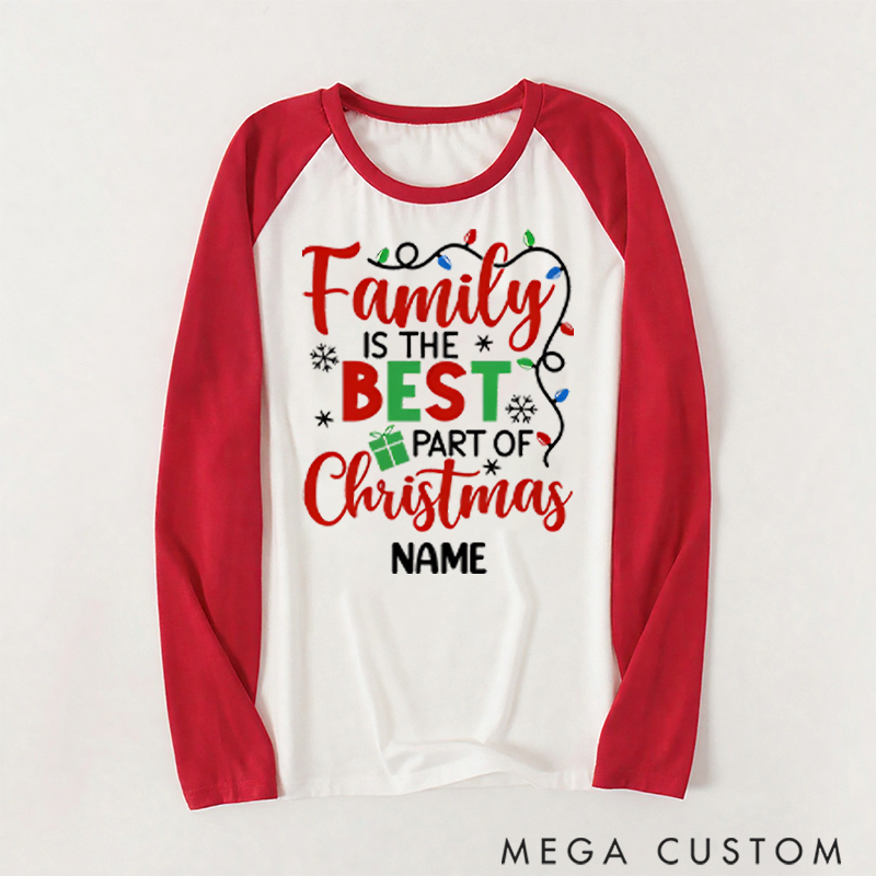 Personalized Family is the Best Part of Christmas Family Pajamas 