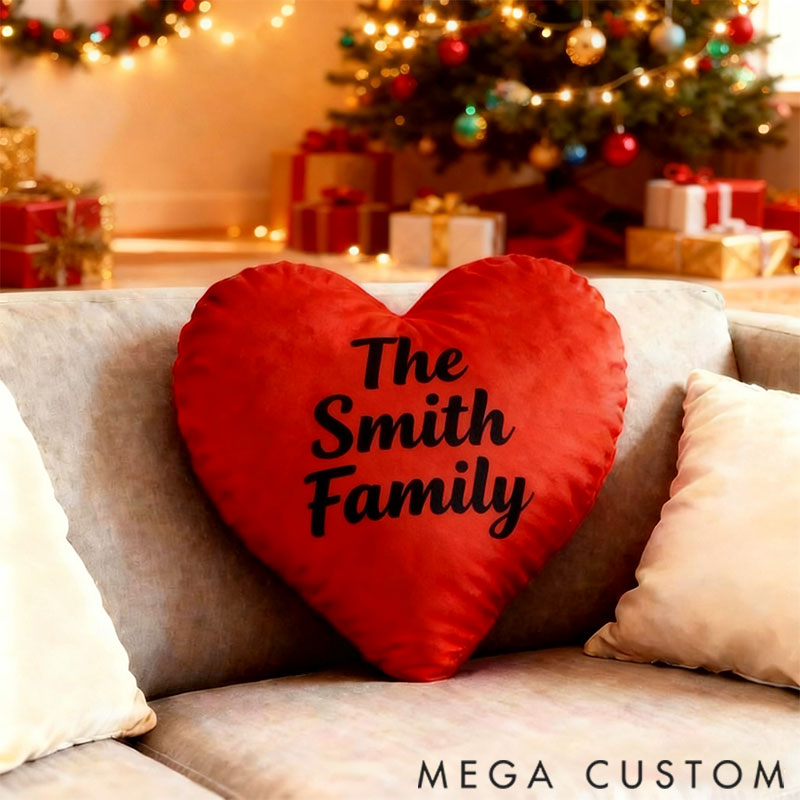 Personalized Graphic 3D Print Pillows Letter Shape Pillows Gifts Christmas Gifts for Family