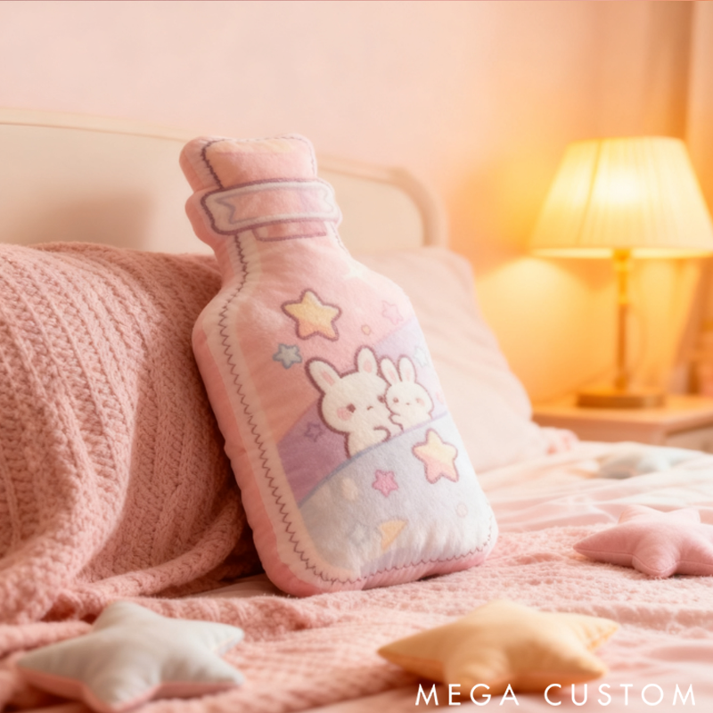 Personalized Drift Bottle Pillow a Sweet Gift for Family 3D Printed Design