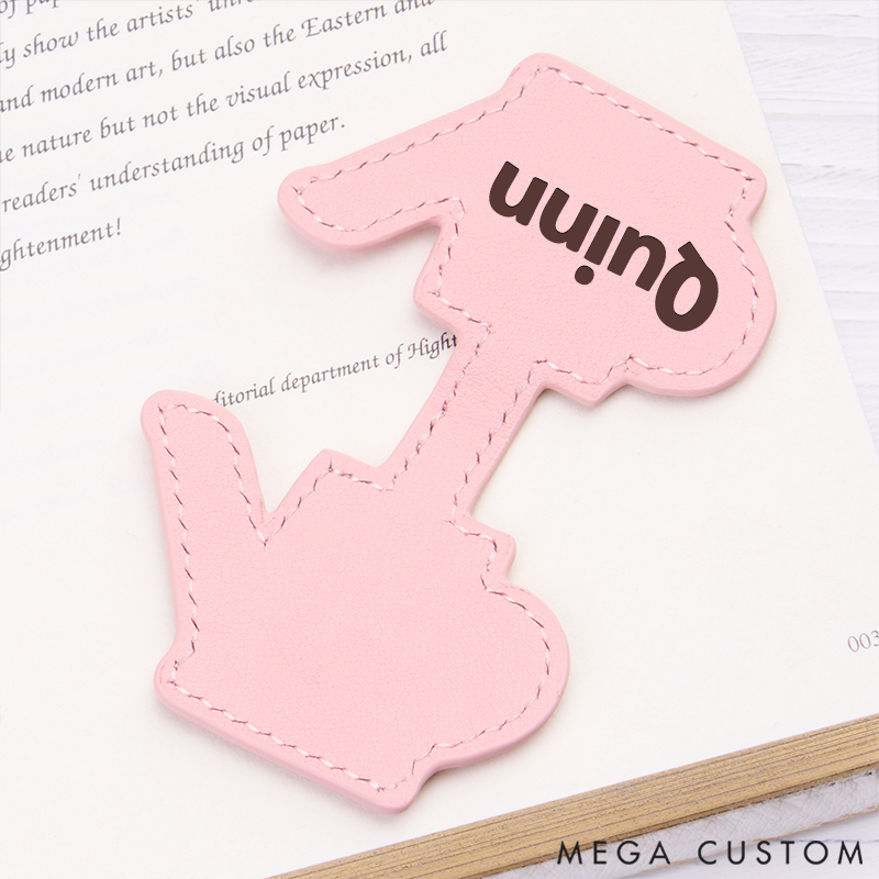 Personalized Leather Gardening Bookmark Custom Engraved Bookmark