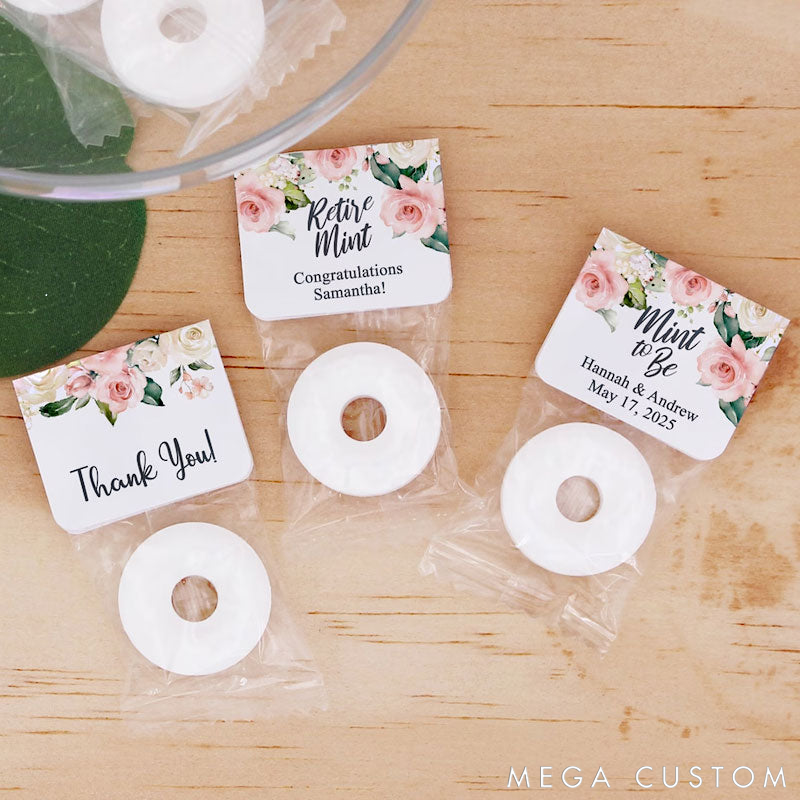 Personalized Mint to Be Wedding Favors Wedding Floral Favor Wedding Favor Mints
