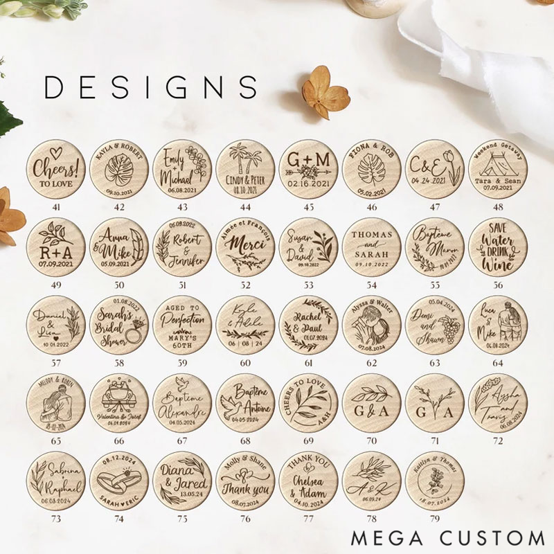 Personalized Wine Bottle Stopper Wedding Favors with Thank You Card Gift for Guests