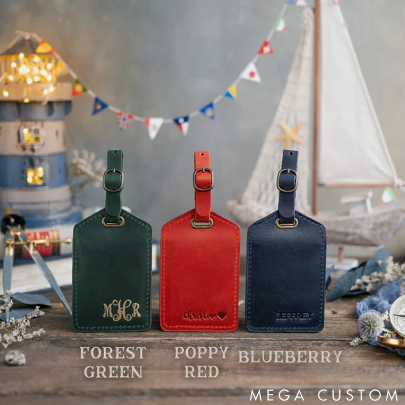 Personalized Luggage Tags Leather Luggage Tags Travel Gift Luggage Tags Wedding