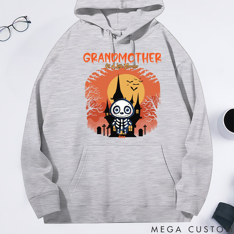 Personalized Grandma of little Monsters Classic Hoodie Halloween Gift Gift for Grandma
