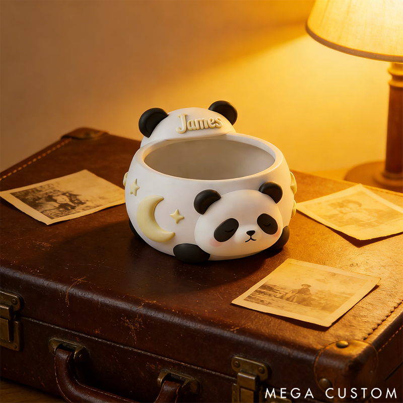 Personalized Adorable Panda Flower Pots Kawaii Animal Plant Pots for 3D Printing