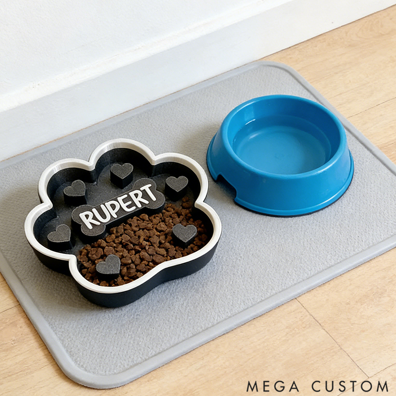 Personalized Pet Bowl for Dogs and Cats Unique Design for Your Beloved Furry Friend