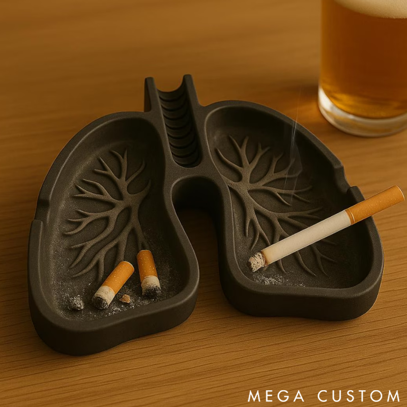  Lung-Shaped Ashtray Public Service Theme Decorative Ashtray 3D Printed