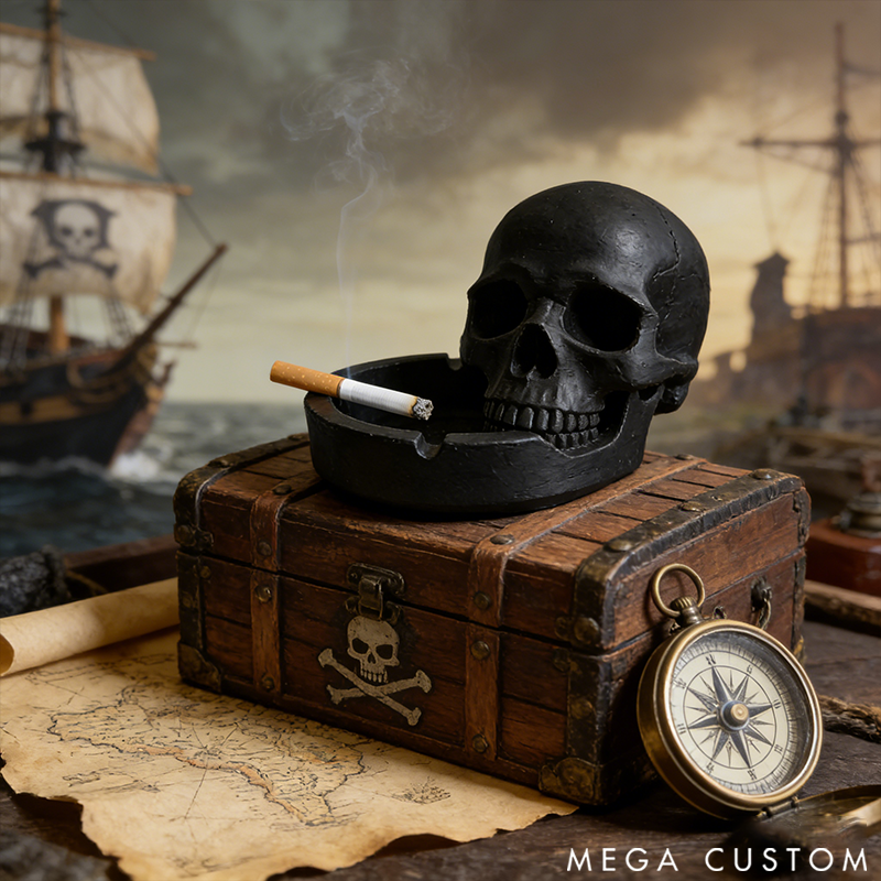 Skull Ashtray 3D Printed Design the Ideal Choice for Smokers
