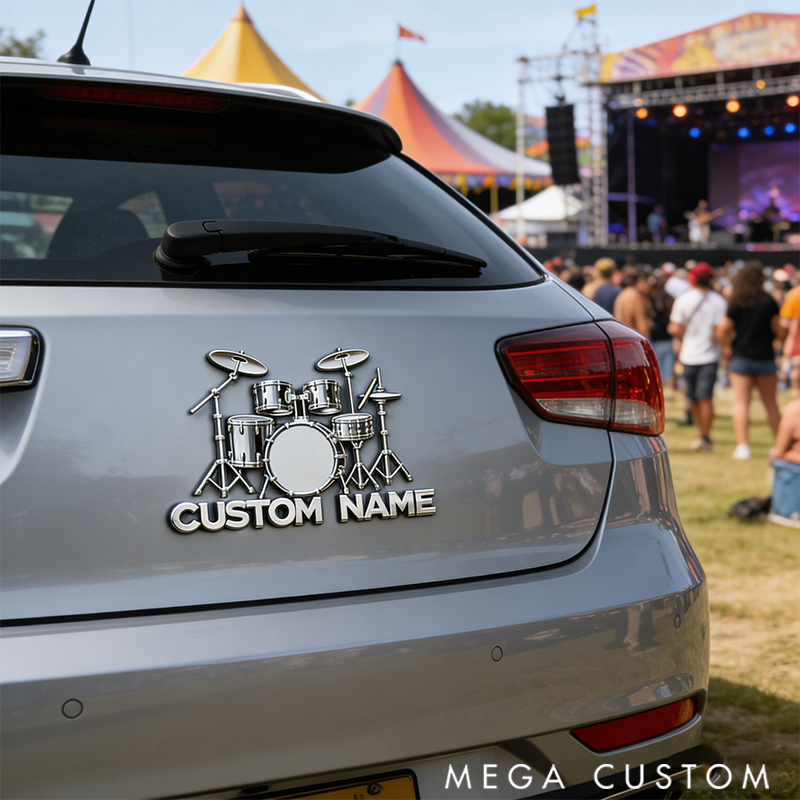 Personalized Musical Emblem for Your Car Perfect for Music Lovers