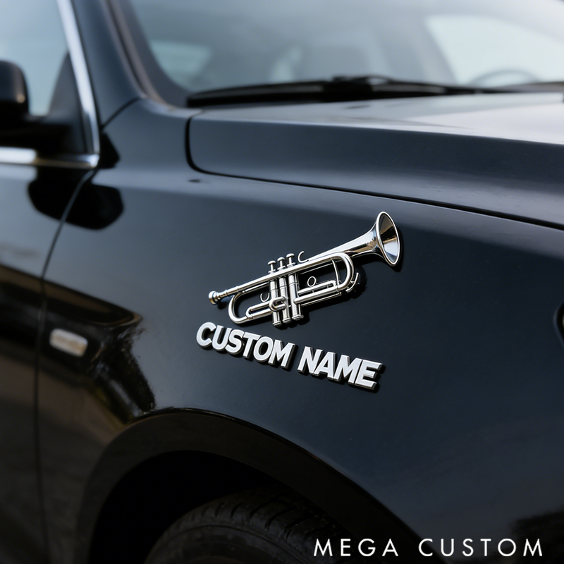 Personalized Vehicle Insignia Showcasing Your Love for Music Perfect for Any Car