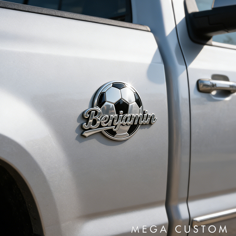 Personalized Car Badge Sports Emblem for Your Car Perfect for All Sports Lovers