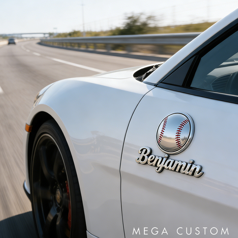 Personalized Car Badge Incorporates Creative Sports Lovers Perfectly Meeting All Sports Fans Needs