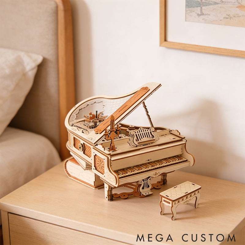 Piano Music Box DIY Wooden Music Box Unique Gift Special Souvenir