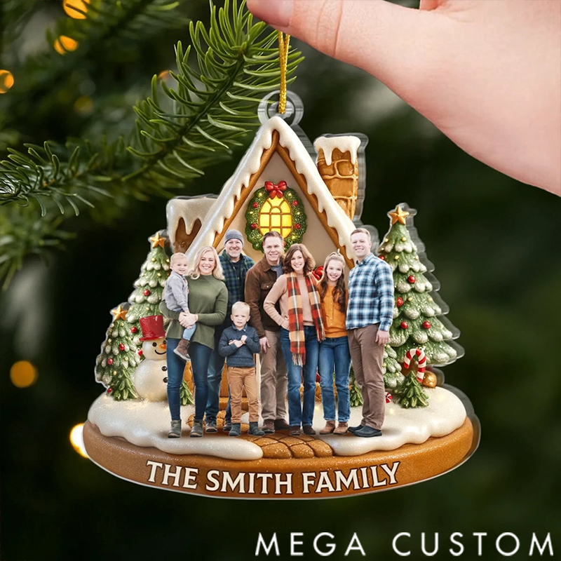 Personalized Christmas Ornament Gifts for family Christmas Sparkles with Love at Home