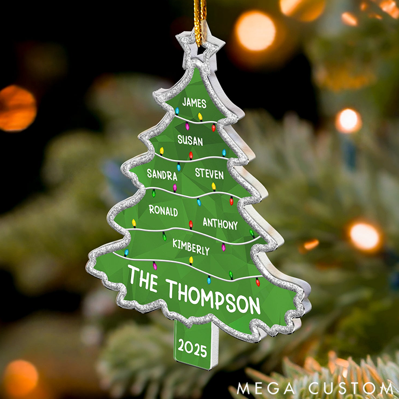 Personalized Tree Full of Memories Christmas Acrylic Ornament