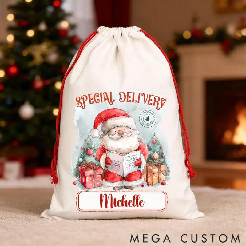 Personalized Santa Claus Christmas Gift Bags are Perfect Christmas Presents for Family Members