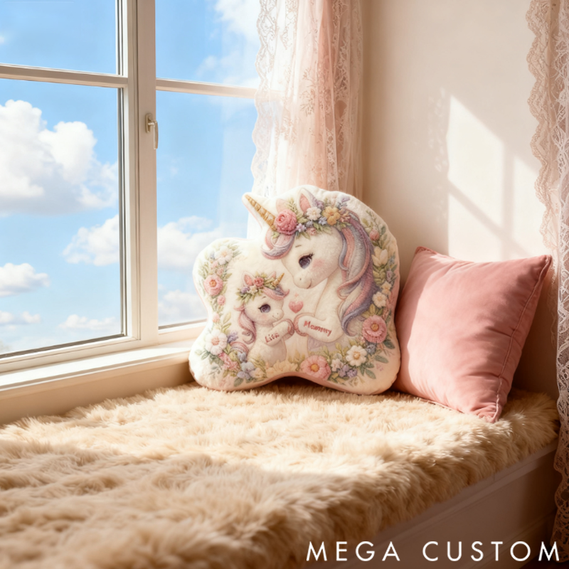 Personalized Unicorn Pillow Capture Precious Family Moments with this Unique Keepsake Gift 3D Printed Design