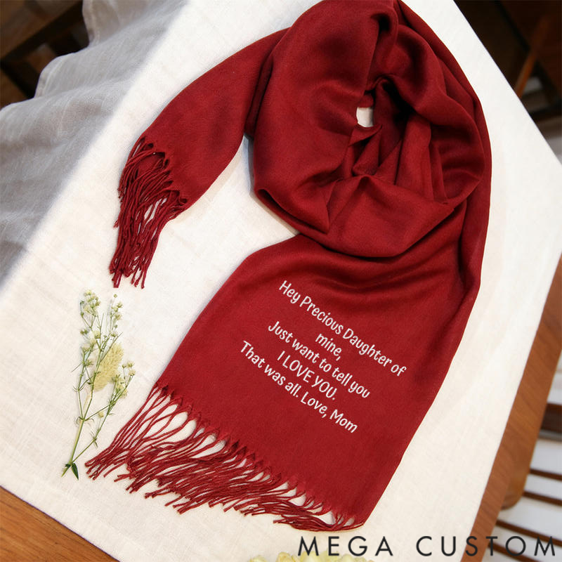 Personalized Scarves with Custom Embroidered Text Perfect Birthday Gifts for Children